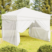 Vidaxl partytent inklapbaar met zijwanden 3x3 m wit - afbeelding 1