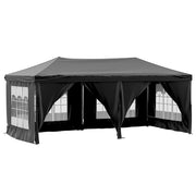 Vidaxl partytent inklapbaar met zijwanden 3x6 m zwart - afbeelding 2