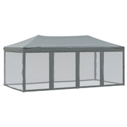 Vidaxl partytent inklapbaar met zijwanden 3x6 m antracietkleurig - afbeelding 2