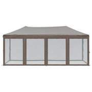 Vidaxl partytent inklapbaar met zijwanden 3x6 m taupe - afbeelding 3