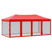 Vidaxl partytent inklapbaar met zijwanden 3x6 m rood - afbeelding 2