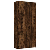 VidaXL Schoenenkast 80x35,5x180 cm bewerkt hout gerookt eikenkleurig - afbeelding 2