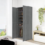 VidaXL Schoenenkast 80x39x178 cm bewerkt hout grijs sonoma eikenkleur - afbeelding 3