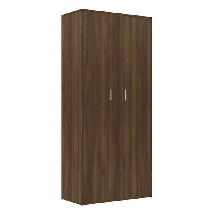 VidaXL Schoenenkast 80x39x178 cm bewerkt hout bruin eikenkleur