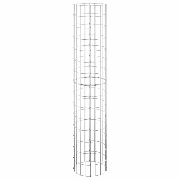 Vidaxl gabion paal rond ø30x150 cm gegalvaniseerd staal