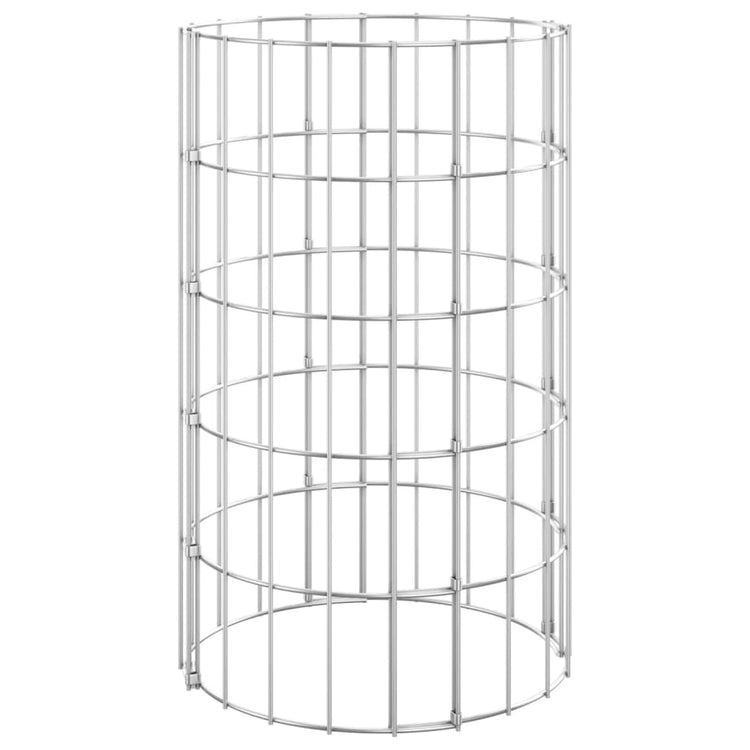Vidaxl gabion plantenbakken 3 st rond verhoogd ø30x50 cm staal