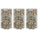 Vidaxl gabion plantenbakken 3 st rond verhoogd ø30x50 cm staal