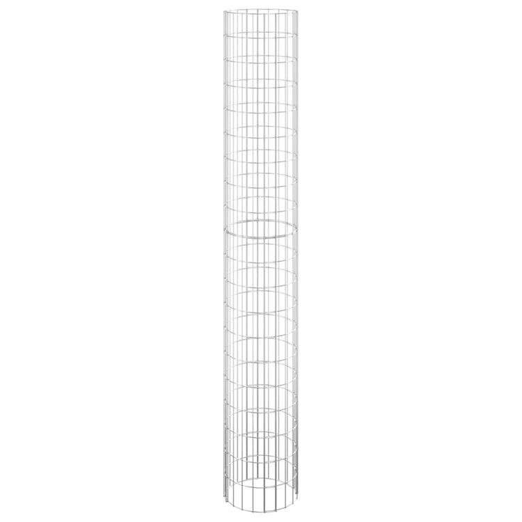 Vidaxl gabion plantenbakken 3 st rond verhoogd ø30x200 cm staal
