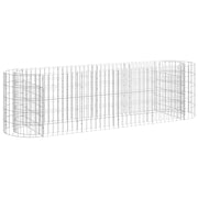 Vidaxl gabion plantenbak verhoogd 190x50x50 cm gegalvaniseerd ijzer - afbeelding 2