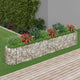 Vidaxl gabion plantenbak verhoogd 330x50x50 cm gegalvaniseerd ijzer