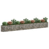 Vidaxl gabion plantenbak verhoogd 470x50x50 cm gegalvaniseerd ijzer