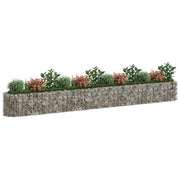 Vidaxl gabion plantenbak verhoogd 470x50x50 cm gegalvaniseerd ijzer - afbeelding 3