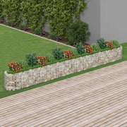 VidaXL Gabion plantenbak verhoogd 540x50x50 cm gegalvaniseerd ijzer - afbeelding 1