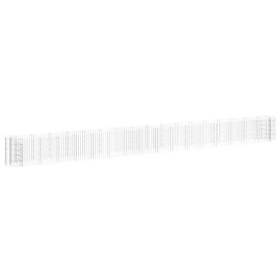 VidaXL Gabion plantenbak verhoogd 610x50x50 cm gegalvaniseerd ijzer