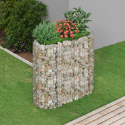 Vidaxl gabion plantenbak verhoogd 120x50x100 cm gegalvaniseerd ijzer - afbeelding 1