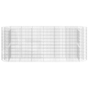 VidaXL Gabion plantenbak verhoogd 260x50x100 cm gegalvaniseerd ijzer - afbeelding 3