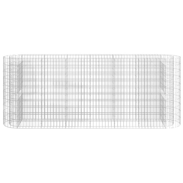 VidaXL Gabion plantenbak verhoogd 260x50x100 cm gegalvaniseerd ijzer
