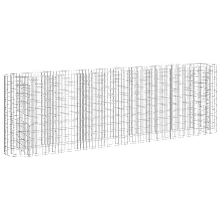 VidaXL Gabion plantenbak verhoogd 330x50x100 cm gegalvaniseerd ijzer