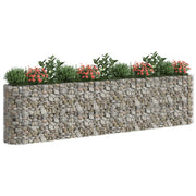 VidaXL Gabion plantenbak verhoogd 400x50x100 cm gegalvaniseerd ijzer - afbeelding 3