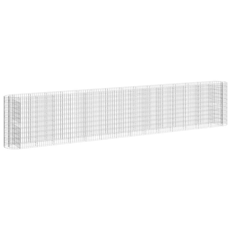 VidaXL Gabion plantenbak verhoogd 540x50x100 cm gegalvaniseerd ijzer