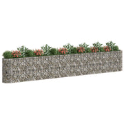 VidaXL Gabion plantenbak verhoogd 610x50x100 cm gegalvaniseerd ijzer - afbeelding 3
