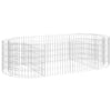 Vidaxl gabion plantenbak verhoogd 200x100x50 cm gegalvaniseerd ijzer