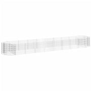 VidaXL Gabion plantenbak verhoogd 500x100x50 cm gegalvaniseerd ijzer - afbeelding 2