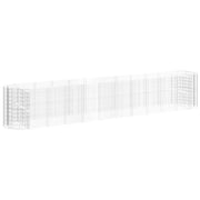 VidaXL Gabion plantenbak verhoogd 600x100x100 cm gegalvaniseerd ijzer - afbeelding 2