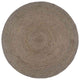 Vidaxl vloerkleed handgemaakt rond 180 cm jute grijs