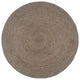 Vidaxl vloerkleed handgemaakt rond 210 cm jute grijs
