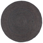 Vidaxl vloerkleed handgemaakt rond 240 cm jute donkergrijs - afbeelding 1