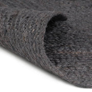Vidaxl vloerkleed handgemaakt rond 240 cm jute donkergrijs - afbeelding 2