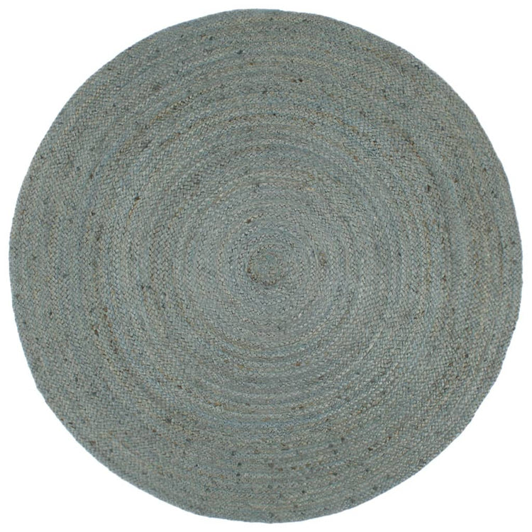Vidaxl vloerkleed handgemaakt rond 180 cm jute olijfgroen