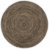Vidaxl vloerkleed handgemaakt 180 cm jute zwart en bruin