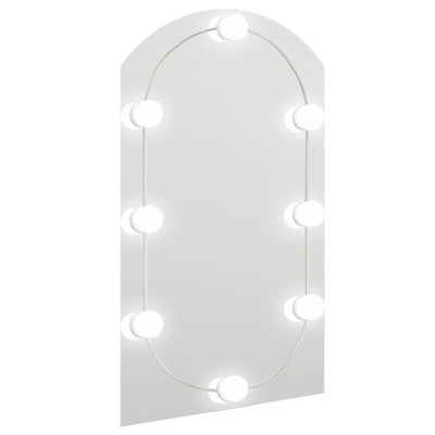 Vidaxl spiegel met led-verlichting boog 70x40 cm glas