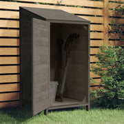 Vidaxl tuinschuur 55x52x112 cm massief vurenhout antracietkleurig - afbeelding 1