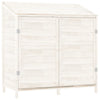 Vidaxl tuinschuur 102x52x112 cm massief vurenhout wit