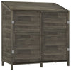 Vidaxl tuinschuur 102x52x112 cm massief vurenhout antracietkleurig