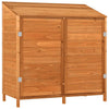 Vidaxl tuinschuur 102x52x112 cm massief vurenhout bruin
