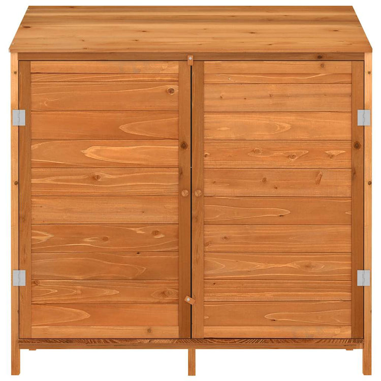 Vidaxl tuinschuur 102x52x112 cm massief vurenhout bruin