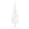 Vidaxl kunstkerstboom half met standaard smal 150 cm wit