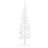 Vidaxl kunstkerstboom half met standaard smal 180 cm wit - afbeelding 2
