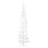 Vidaxl kunstkerstboom half met standaard smal 210 cm wit
