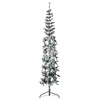 Vidaxl kunstkerstboom half met sneeuw smal 180 cm