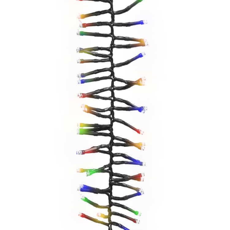 VidaXL Lichtslinger cluster met 2000 LED's meerkleurig 17 m PVC