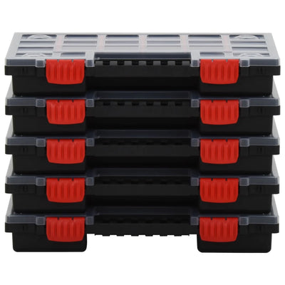 Vidaxl assortimentsdozen 5 st 34,5x25x5 cm polypropeen