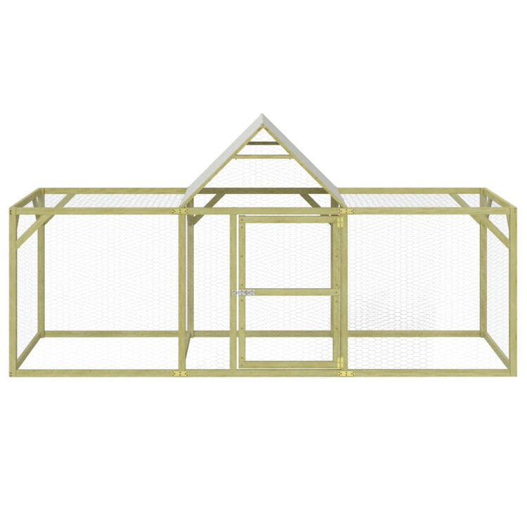 VidaXL Kippenhok 300x100x150 cm geïmpregneerd massief grenenhout