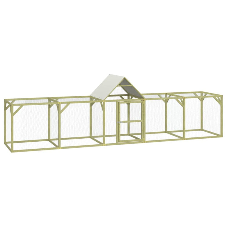 VidaXL Kippenhok 500x100x150 cm geïmpregneerd massief grenenhout
