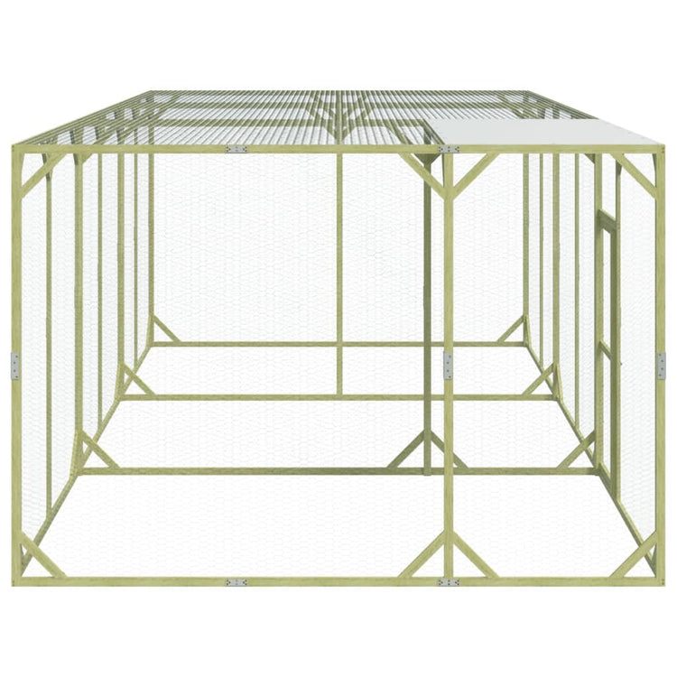 VidaXL Kippenhok 600x300x200 cm geïmpregneerd massief grenenhout