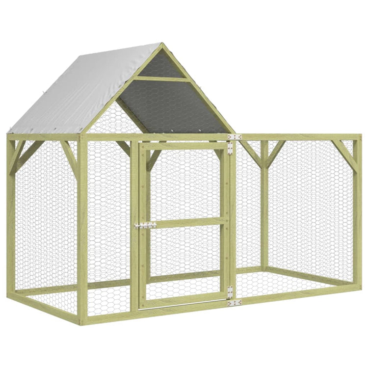 VidaXL Kippenhok 200x100x150 cm geïmpregneerd massief grenenhout